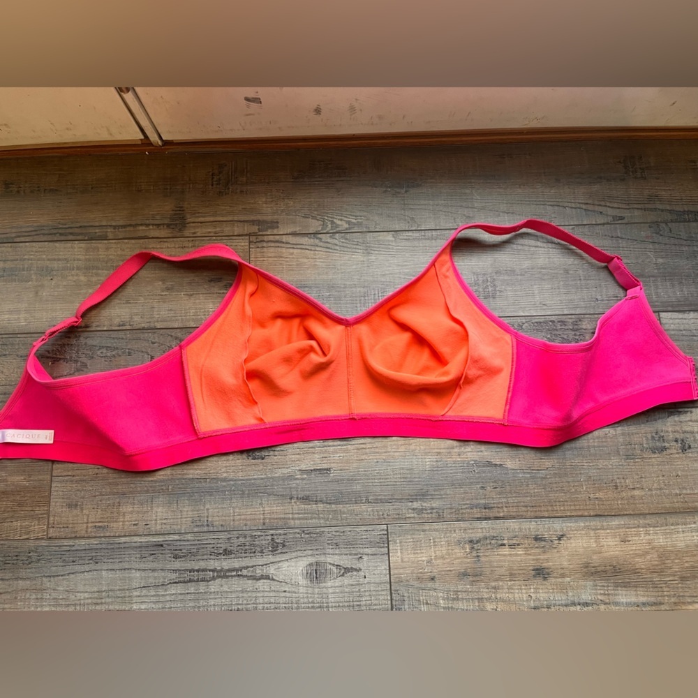 Cacique Vibrant Pink Lace Bra - Picture 5 of 6